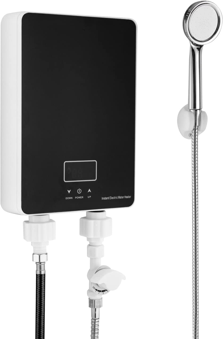 Miumaeov 6KW Electric Hot Tankless Water Heater Shower Bathroom Instant ...