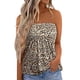 thumbnail image 1 of Blusa sin tirantes con estampado fruncido, blusa sin mangas sin tirantes para mujer Blusa sin mangas sin tirantes para mujer Blusa sin tirantes fruncida para mujer Durabilidad mejorada, 1 of 2