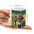 thumbnail image 2 of Beagle Dog Gifts for Her - 11 oz White Ceramic Coffee Cup for Beagle Moms, 2 of 8