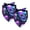 Multi-colored 4, variant on PhooArto Neon Purple Skull Pattern Dog Bandanas, 2 Pack Soft Washable Pet Scarf Triangle for Large Dogs Puppies and Cats