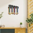 thumbnail image 6 of Never Give Up Medal Holder Sport Medals Display Hanger Decor Iron Metal Hanging Award Wall Mount for Home Badge Storage Running Soccer Gymnastics Swimming Over 60 Medals 15.7x5.9Inch Black, 6 of 7