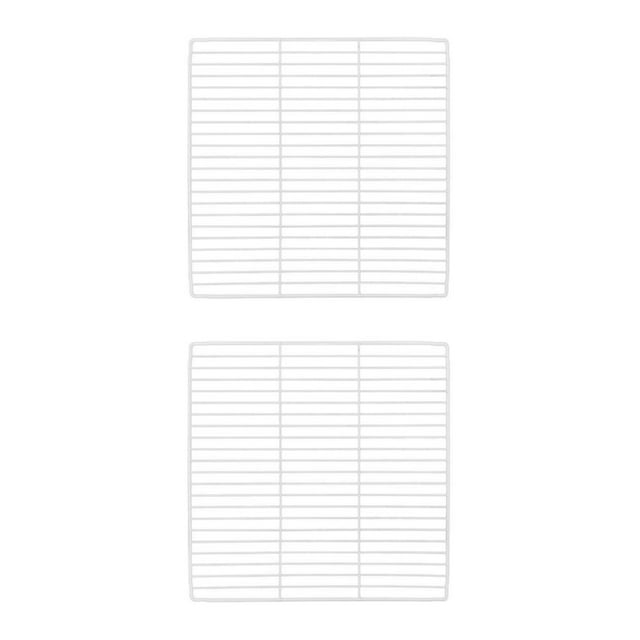 Guardoinrt Portable Metal Wire Guinea Pig Playpen Cage Fence Foldable and Lightweight White Dense Grid 2Set