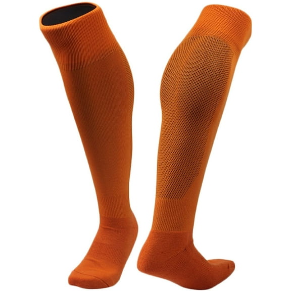 Lovely Annie Women's 1 Pair Knee High Sports Socks for Baseball/Soccer/Lacrosse 005 M(Orange)