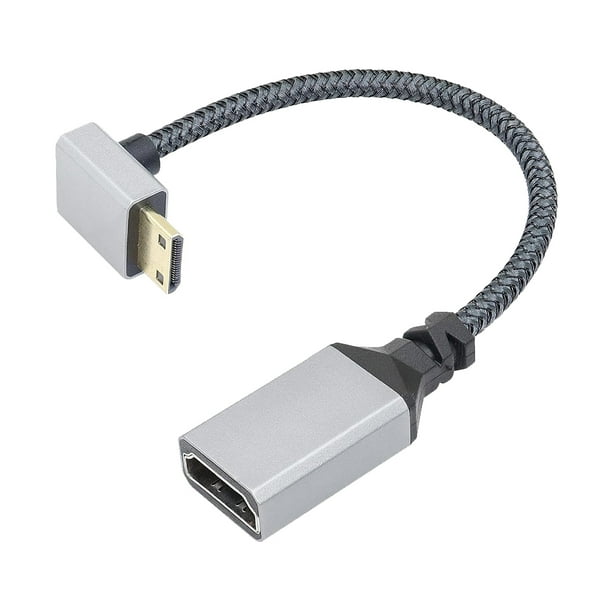 Cable Mini HDMI Compatible con HDMI de 20CM 4K@60HZ V2.0 0,2M conveniente