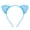 Sky Blue, variant on Xinwanna Girls Headband Glitter Sequins Non-slip Slim Flexible Heavy Duty Hairstyle Decoration Candy Color Cartoon Cat Ear Princess Hair Band Hair Accessories (Black)