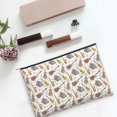 thumbnail image 6 of Zufioo Guitar Print DuPont Paper Portable Toiletry Bag, 8.9x6.5 inch Zippered Hand-held Paper Cosmetic Bag Storage Tool Kit, 6 of 7