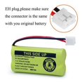 thumbnail image 3 of BAOBIAN 2.4V Rechargeable Cordless Phone Batteries Compatible with for AT&T/Lucent BT-18433 BT-184342 BT-28433 BT-284342 BT-6010 BT-8000 BT-8001 BT-8300 Empire CPH-515D CPH515D(Pack of 2), 3 of 3