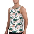 thumbnail image 2 of Xecao Hawaii Palms Men's Tank Top Workout Quick Dry Sleeveless Gym Jogging Muscle Shirts Summer Swim Beach Tops, 2 of 9