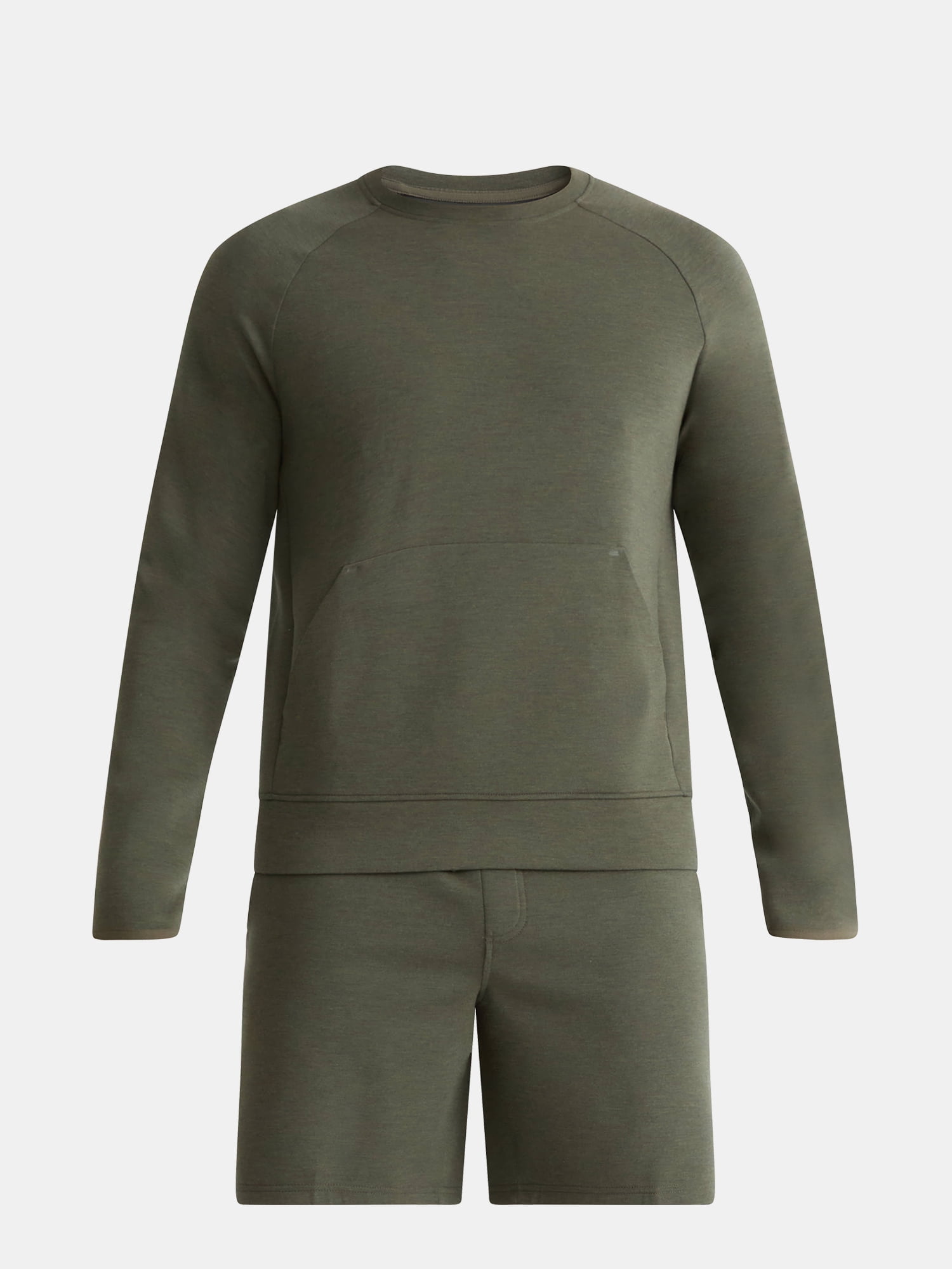 Athletic Works Men's and Big Men's Fusion Double Knit Crewneck Sweatshirt, Sizes S-5XL
