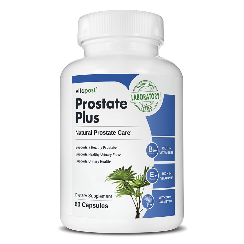 VitaPost Prostate Plus Supplement with Zinc, Saw Palmetto, Pygeum 60