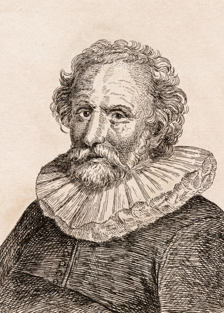 Abraham Bloemaert Ca1564-1651 Dutch Painter And Printmaker From 75 Portraits Of Celebrated Painters From Authentic Originals Etched By James Girtin Published London 1817 Canvas Art - Ken Welsh Design