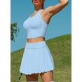 thumbnail image 2 of Charmo Womens 2 Piece Tennis Skirts Sets Athletic Dress with Bulit-in Shorts and Pockets, 2 of 5