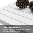 thumbnail image 5 of Outdoor End Table Aluminum C-Shaped Side Table Weather Resistant Patio Side Tables,White, 5 of 5
