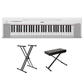 Yamaha NP32 76-Key Lightweight Portable Keyboard, White - Walmart.com