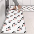 thumbnail image 2 of Kitchen Rugs Sets Of 2,White Cow Flip Pattern Anti Fatigue Kitchen Mat Rugs Non Slip Washable,Decorative Kitchen Floor Mats for Kitchen,Sink,Laundry,17"X47", 2 of 5