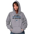 thumbnail image 3 of US Air Force My Hero Airman Daughter Unisex Plus Size Hoodie Brisco Brands 2X, 3 of 5