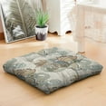 thumbnail image 6 of Square Paisley Meditation Cushion, Boho Floor Pillow for Sitting on Floor and Reading 22 x 22, 6 of 7