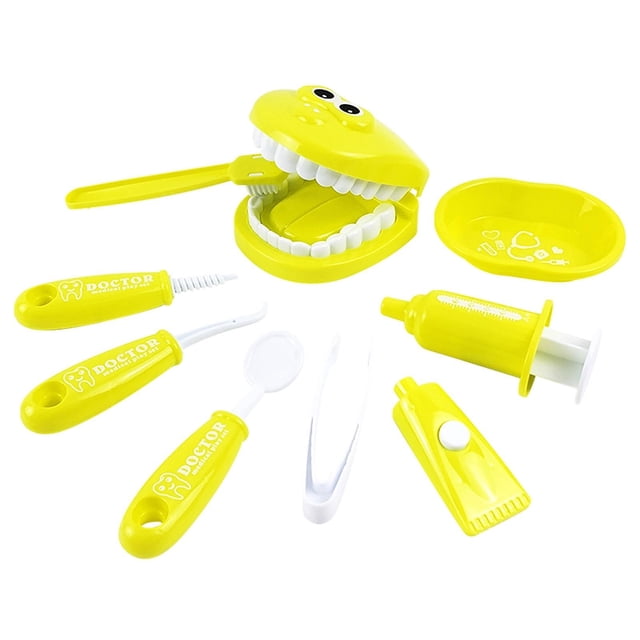 Set médico HUOGUO Dentist Check Dientes con 9 herramientas para niños
