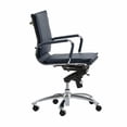 thumbnail image 3 of 25.99" X 26.78" X 38.39" Low Back Office Chair in Blue with Chromed Steel Base, 3 of 6