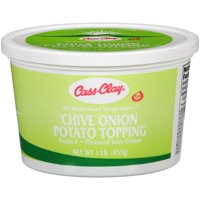 Cass-Clay Chive Onion Potato Topping Flavored Sour Cream, 16 Oz.