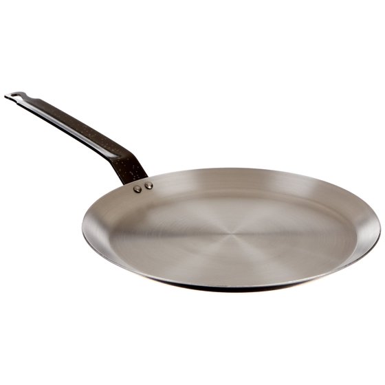 Paderno World Cuisine Carbon Stainless Steel Crepe Pan with Handle?10 1