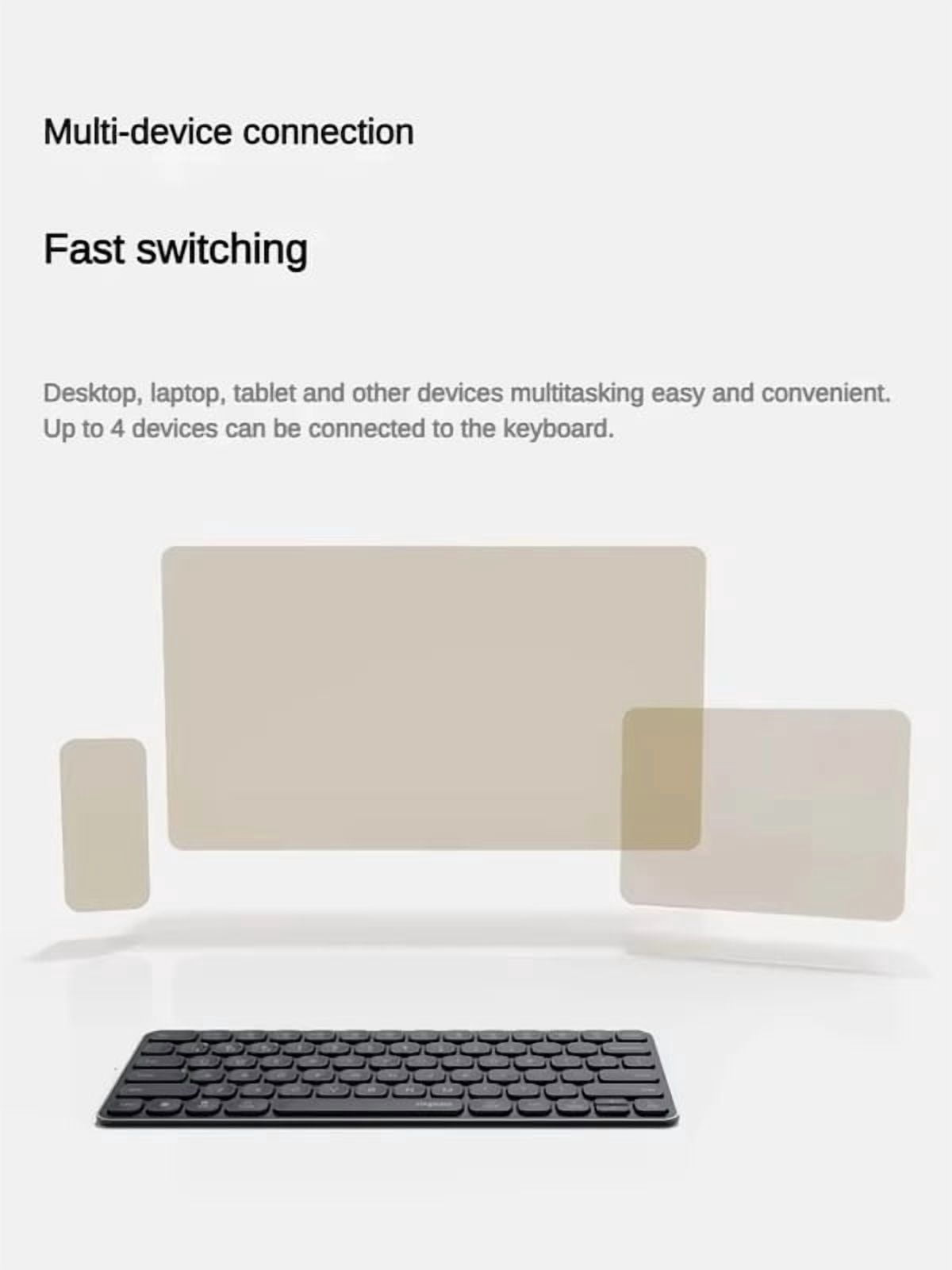Rapoo E9000G Keyboard Wireless Bluetooth Ultra-thin Body 78-key Compact Layout Pc Portable Business Office Keyboard Win Mac