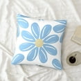 thumbnail image 4 of LNWH Decorative Pillow Covers, Flowers Bloom Square Sofa Decorative Knit Pillow Case, 12"x12", 4 of 8