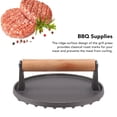 thumbnail image 3 of Grill Press, Comfortable Handle Easy Use Burger Press Convenient Cast Iron  For Kitchen, 3 of 8