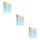 thumbnail image 5 of Yuarrent 10 piezas de pinceles de pintura con mango de madera, juego de aceite de acuarela, accesorios de pinceles portátiles DIY, azul Type1 NO1, 5 of 6