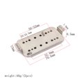 thumbnail image 4 of 2 PCS Humbucker Pickup Base Plate for Guitar Neck Bridge Set with 50mm and 52mm Pole Spacings, 4 of 8