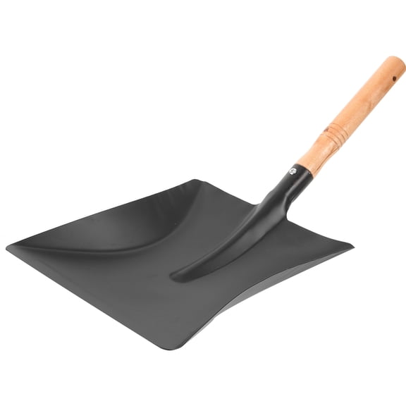 WEUVEB Wood Handle Yard Shovel Black Garden Tool Outdoor Landscaping 1 Piece