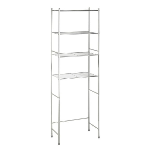 Estente de 4 niveles para ahorrar espacio, Cromado, 24.02" x 11.02" x 67.72"