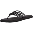 thumbnail image 2 of Sanuk Women's Yoga Salty Black Yoga Mat Sandal Flip-Flop (10), 2 of 6