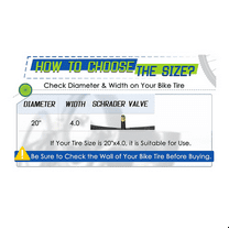 2 Pack 20X4.0 Fat Bike Tube with AV 32mm Valve, Bike Tubes with 2 Tire Levers, for Road/Mountain /E Bike