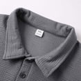 thumbnail image 6 of Krdevn Mens Shirts - Men's Trend Of Fall and Winter Tops Shirt Texture Texture Men's Sports Shirt,Mens Fall Shirts,Color:Grey,Size:XL, 6 of 7