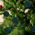 thumbnail image 4 of SCNOR 6 Piece Flocked Christmas Balls, Green Christmas Tree Ornaments, Easy to Hang Holiday Party Decorations, 4 of 6