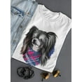 thumbnail image 3 of Chinese Crested With Scarf T-Shirt Women -Image by Shutterstock, Female Large, 3 of 4