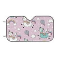 thumbnail image 7 of Fotbe Llama Unicorn and Rainbow Car Windshield Sunshade | Sun Visor Protector Front Window Shade, Keeps Out UV Rays, Keeps Your Vehicle Cool-, 7 of 7