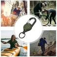thumbnail image 3 of unbranded Colgante Para Camping Y Senderismo Con Carabiner Y Llaveros Retráctiles Verde Oscuro, 3 of 7