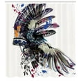 thumbnail image 3 of Ambesonne Feather Shower Curtain, Boho Fashion Theme, 69"Wx84"L, Multicolor, 3 of 3