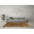 thumbnail image 3 of Ahgly Company Indoor Square Persian Brown Traditional Area Rugs, 3' Square, 3 of 4