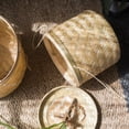 thumbnail image 6 of Southeast Asia Round Bamboo Tea Box Jar, 6 of 13