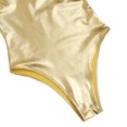 thumbnail image 6 of vastwit Women's Shiny Metallic Bikini Bodysuit Cami Dance Leotard Monokini Swimsuit Gold S, 6 of 7