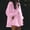 Pink, variant on Purcolt Women 2 Piece Matching Set Dressy Casual Stripes Collared Long Sleeve Button Down Shirts Wide Leg Shorts Loose Fit Work Office Outfits with Ruffled Trim