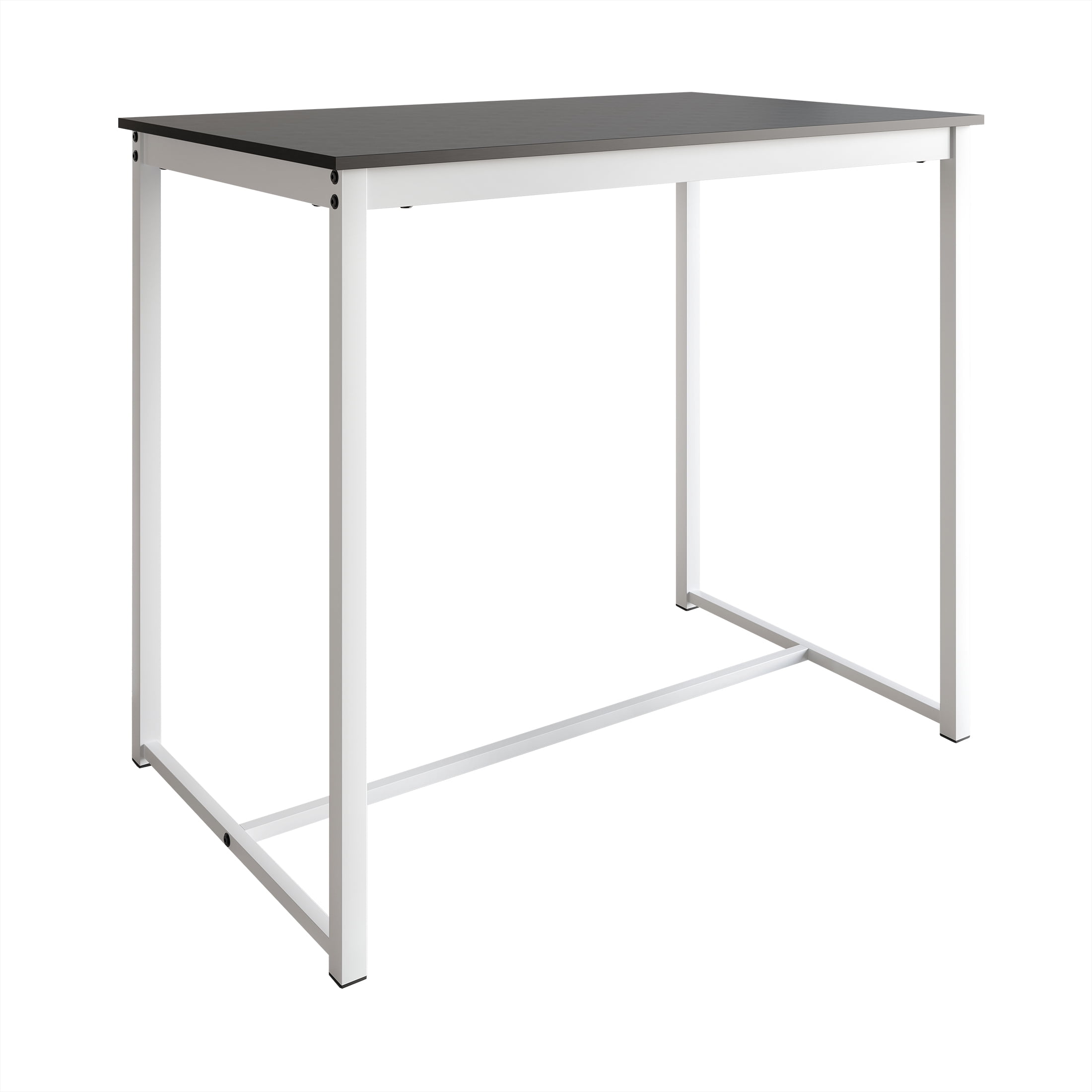 Castle Place Modern 5-Piece Counter Height Metal Dining Set, White