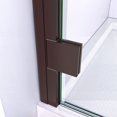 thumbnail image 4 of DreamLine Lumen 34 in. D x 42 in. W by 74 3/4 in. H Hinged Shower Door in Oil Rubbed Bronze with Black Acrylic Base Kit, 4 of 10