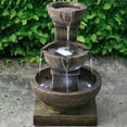 thumbnail image 2 of Outdoor Cascading Waterfall Fountain w/LED Light Home Water Fountain, 2 of 5