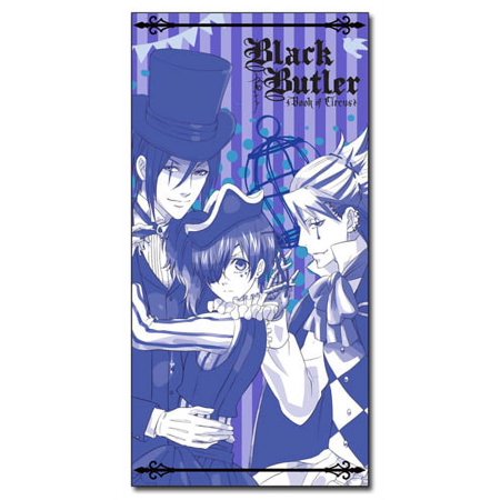 Towel - Black Butler: Boc - Ciel, Sebastian, And Joker New Licensed ge58679