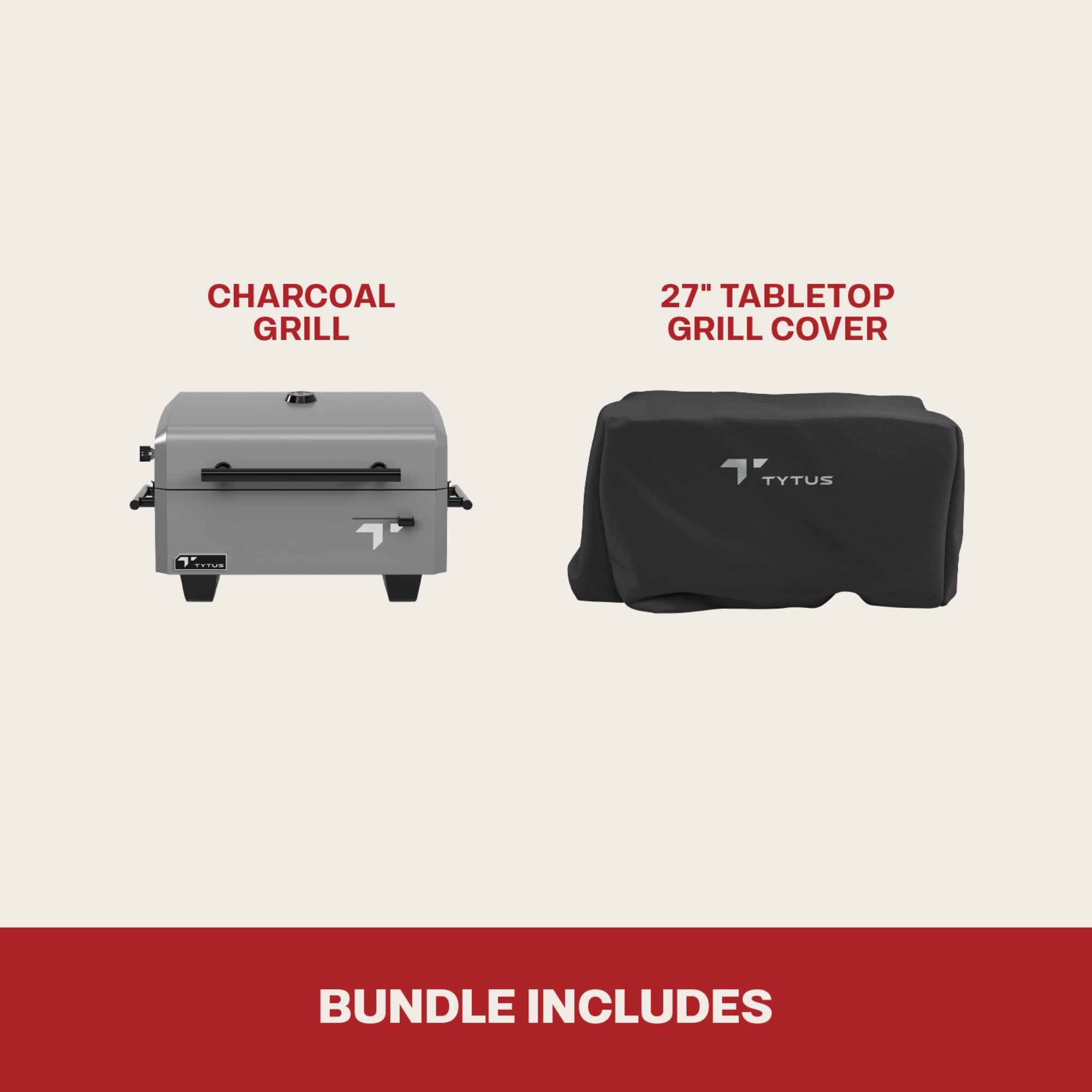TYTUS Emberwood Charcoal Grill with Cover