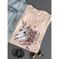 thumbnail image 3 of Unicorn Skull W Flowers. T-Shirt Women -Smartprints Designs, Female Large, 3 of 4